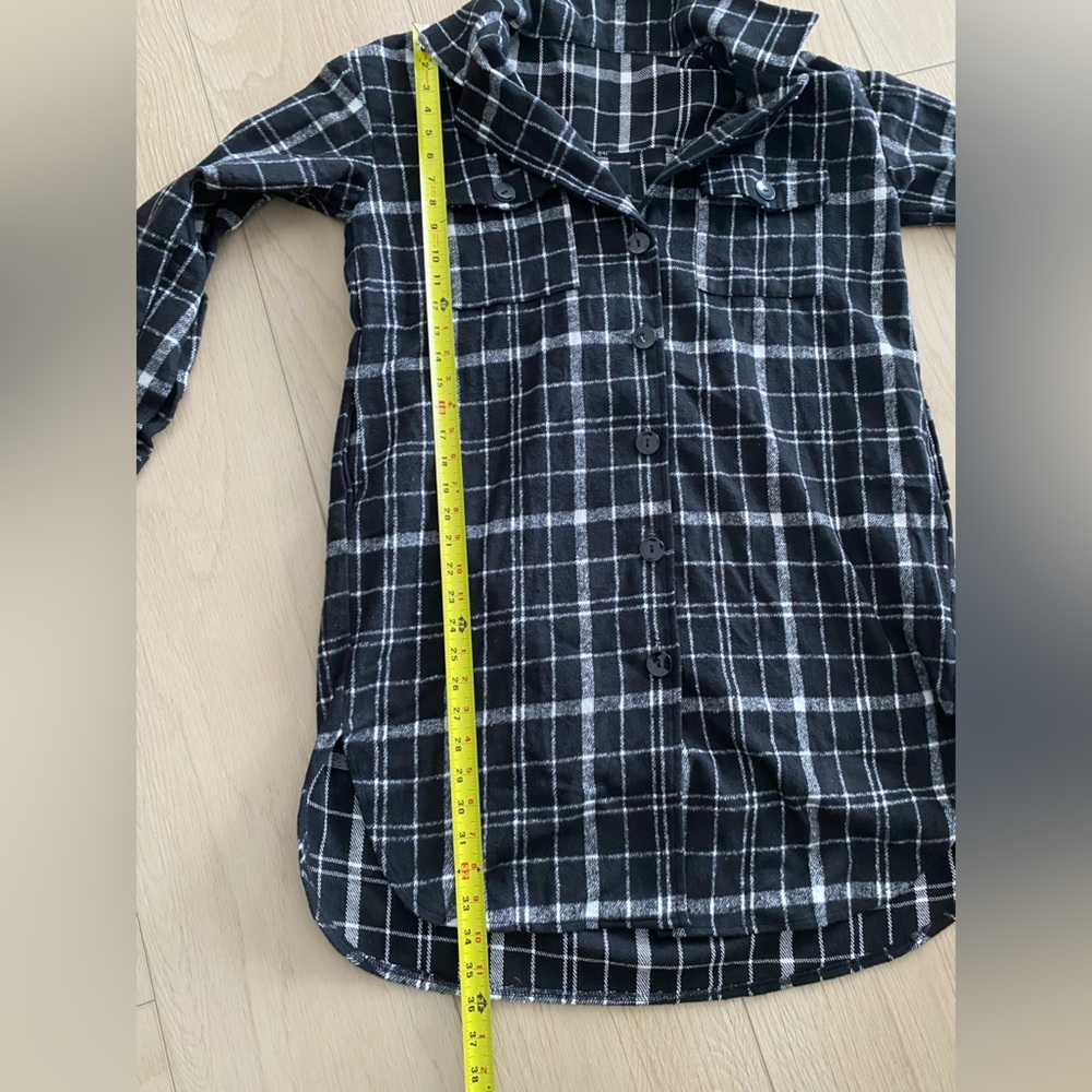 Plaid Long Shacket - image 6